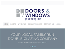 Tablet Screenshot of doorsandwindowsexeter.co.uk